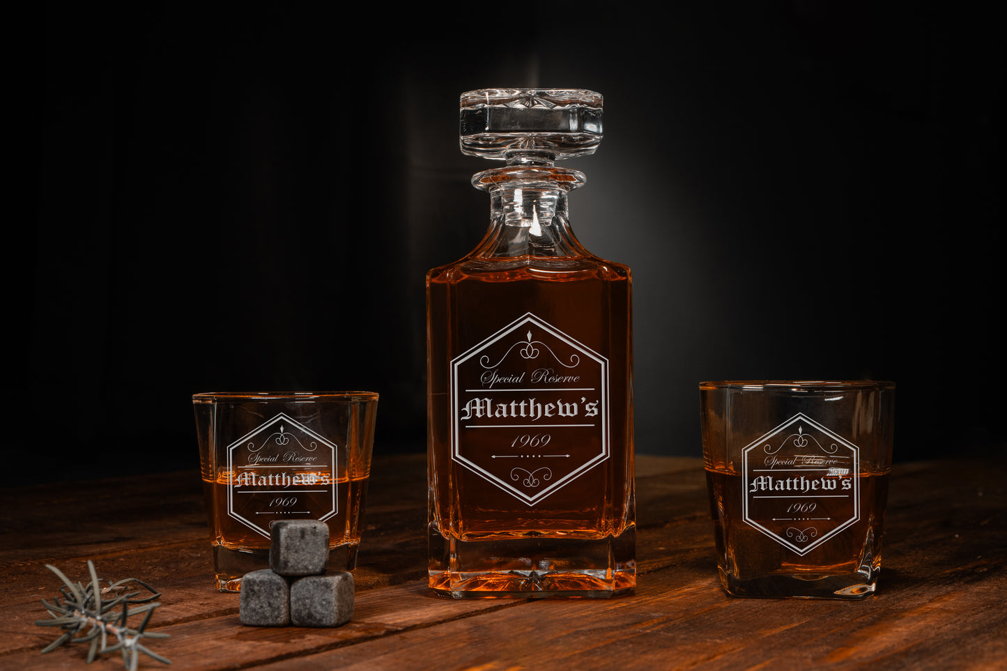 Custom Personalized Decanter Set, Personalized Groomsman Gift