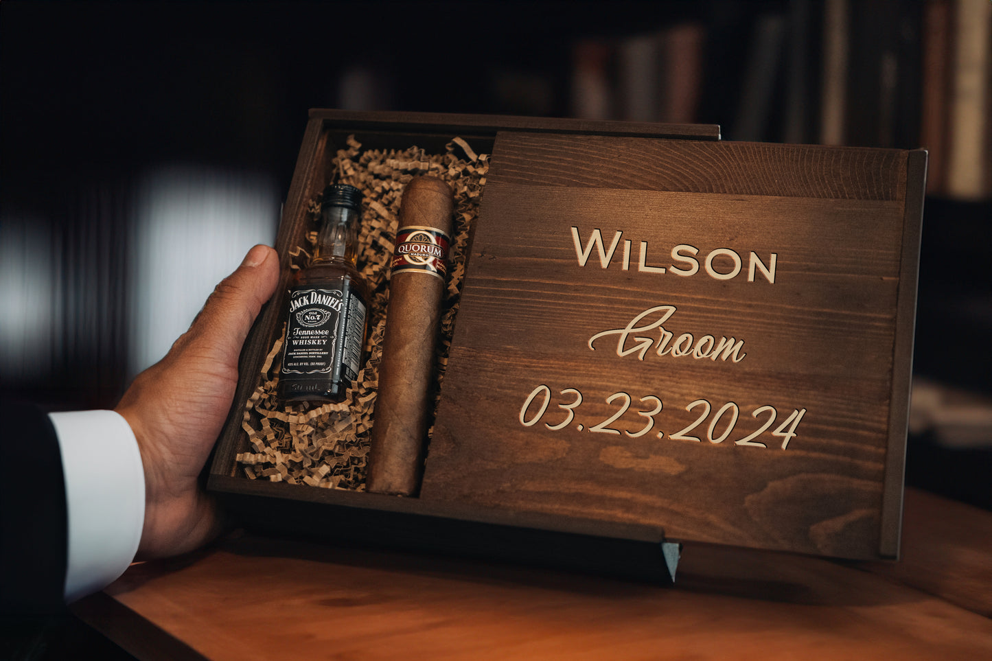 Personalized Wooden Groomsmen Gifts Box, Groomsmen Proposal